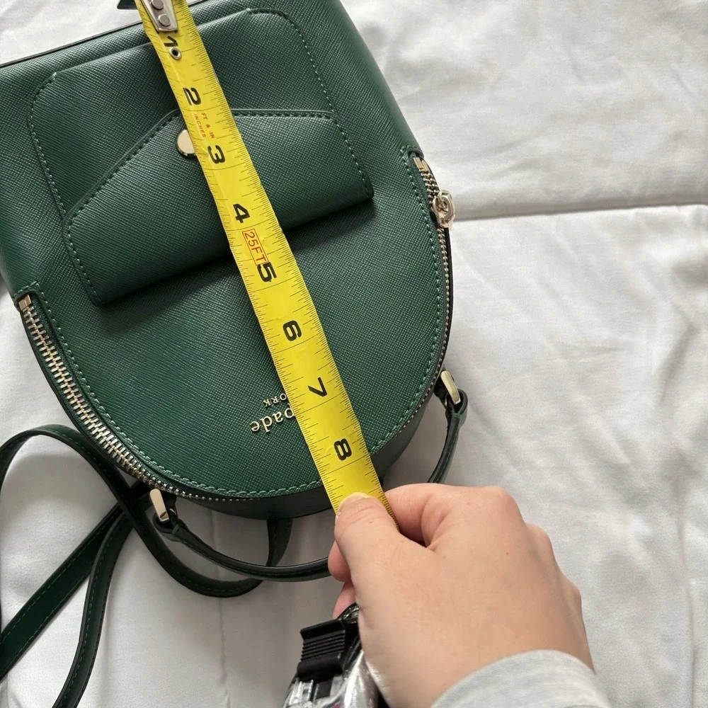 Kate Spade New York Womens Schuyler Saffiano Leather Mini Backpack Green‎ Luxury